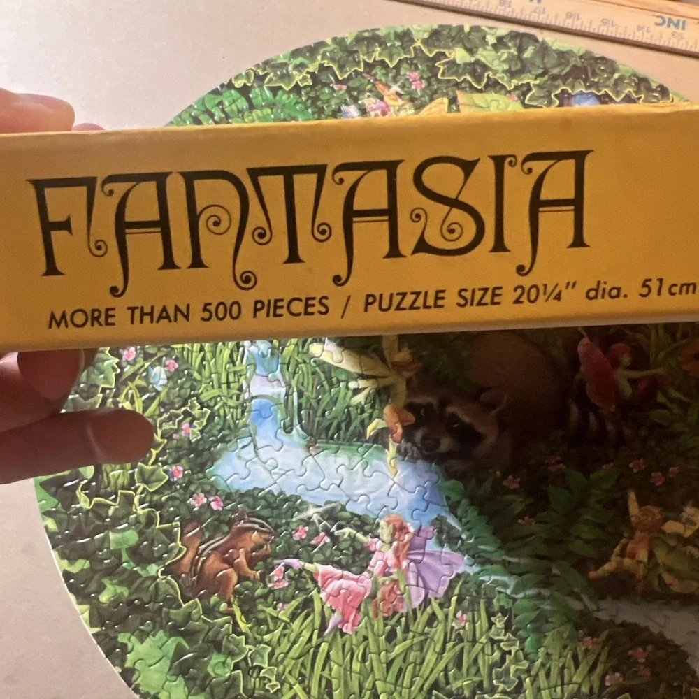 Vintage‎ Eaton Round Jigsaw Puzzle 500 Pcs Fantasia 1980 Complete